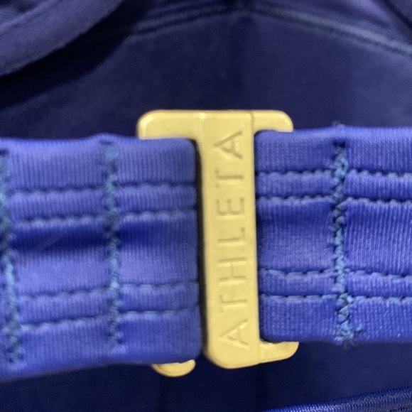 Athleta tanking bathing suit top Size 36D/DD cobalt blue - Picture 4 of 8